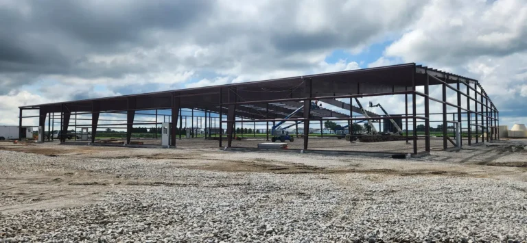 Central Wood’s new manufacturing building is located in Arthur, IL.  The new metal building is to be used for lumber storage and wood milling.