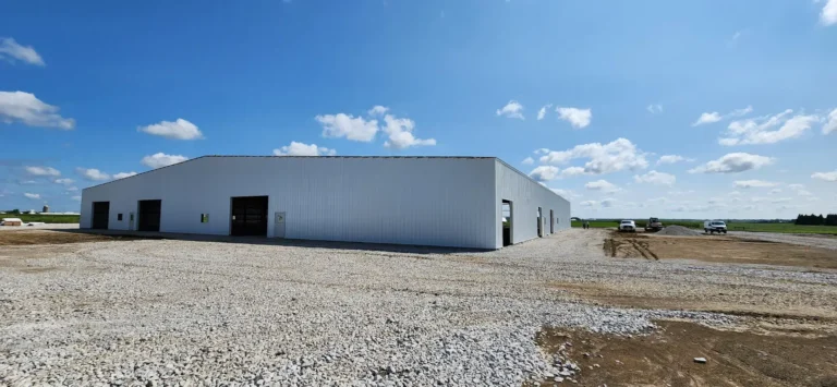 Central Wood’s new manufacturing building is located in Arthur, IL.  The new metal building is to be used for lumber storage and wood milling.